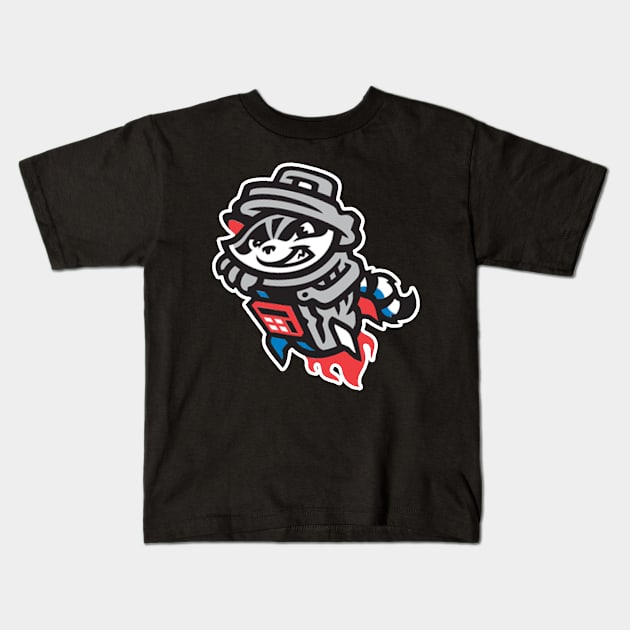 Rocket City Trash Pandas [_] Kids T-Shirt by Dizzy One